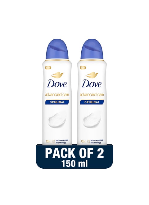 Original Antiperspirant Deodorant Pack of 2 150ml