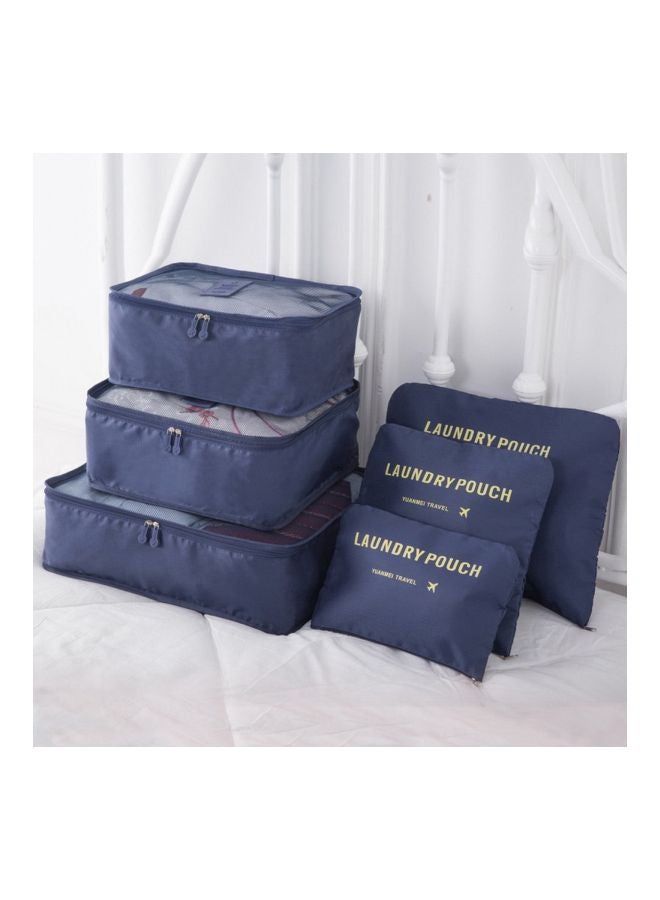 6-Piece Travel Organizer Set Navy Blue - Image 3