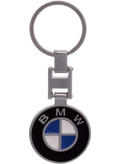 BMW Logo Keychain Silver/Blue/White