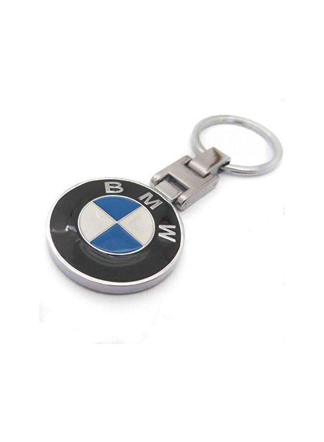 Generic - BMW Logo Keychain Silver/Blue/White - Image 1