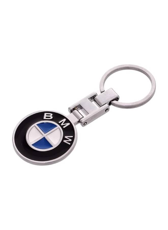 Generic - BMW Logo Keychain Silver/Blue/White - Image 1