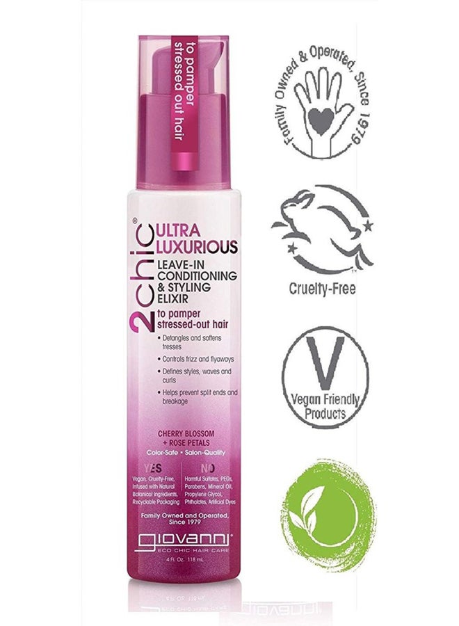 Giovanni Giovanni 2Chic Ultra-Revive Leave-In Conditioning & Styling Elixir, Hair Care 118ml  - Image 2