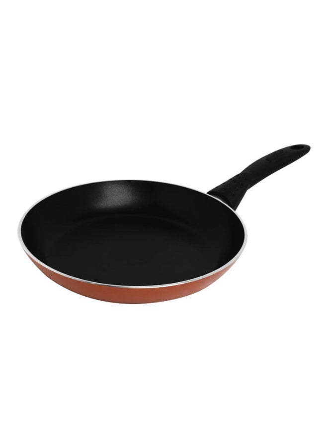 Trust Non-Stick Aluminium Flat Fry Pan Black and Copper 22cm  - Image 1