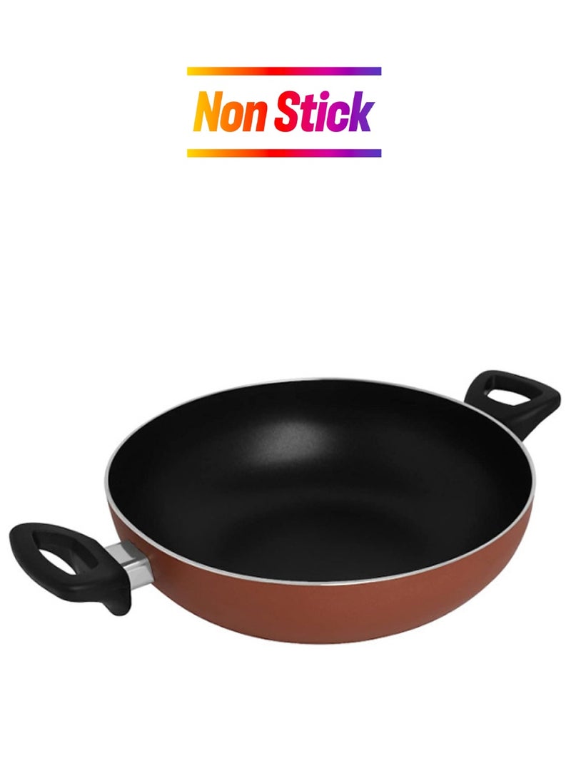 Non-Stick Aluminium Deep Pan With Two Handle Brown/Black 32cm - pnsku/N29151300A/45/_/1739788930/60caf5a7-ce98-42f0-8702-1bce810e7287