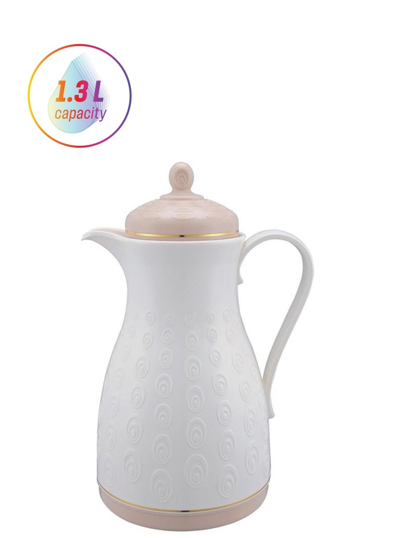 REEM Tea And Coffee Flask 1.3L Beige/Light Coffee 1.3Liters
