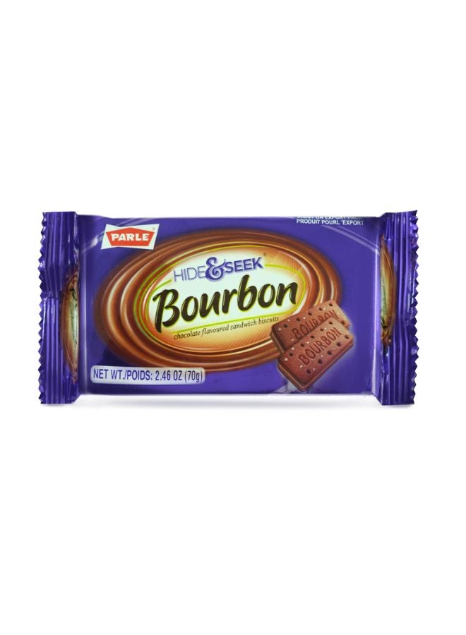 Parle Hide And Seek Bourbon Chocolate Flovor Sandwich Biscuit 70grams