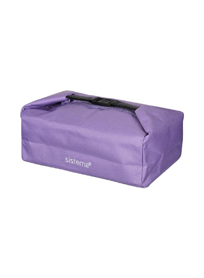 sistema - Sistema Lunch Bag Lilac : Insulated - Portable and Convenient - Fashionable - Versatile Lilac - Image 1
