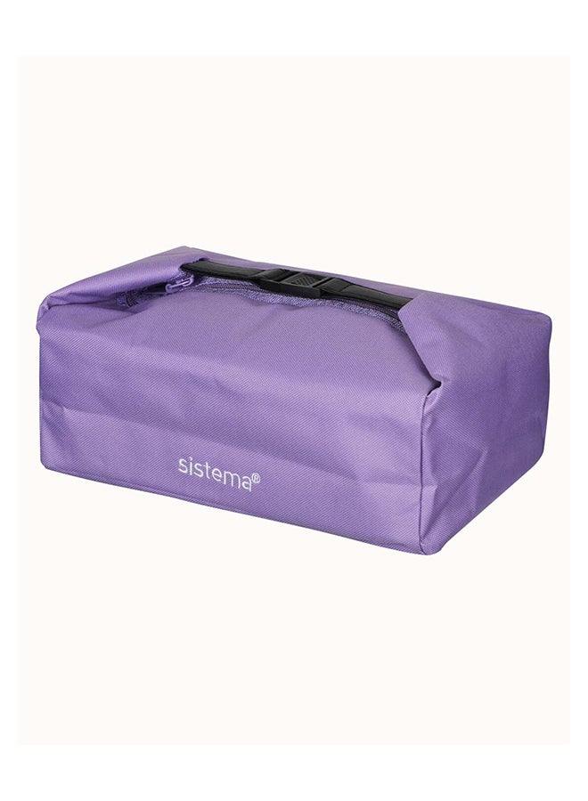 sistema - Sistema Lunch Bag Lilac : Insulated - Portable and Convenient - Fashionable - Versatile Lilac - Image 1