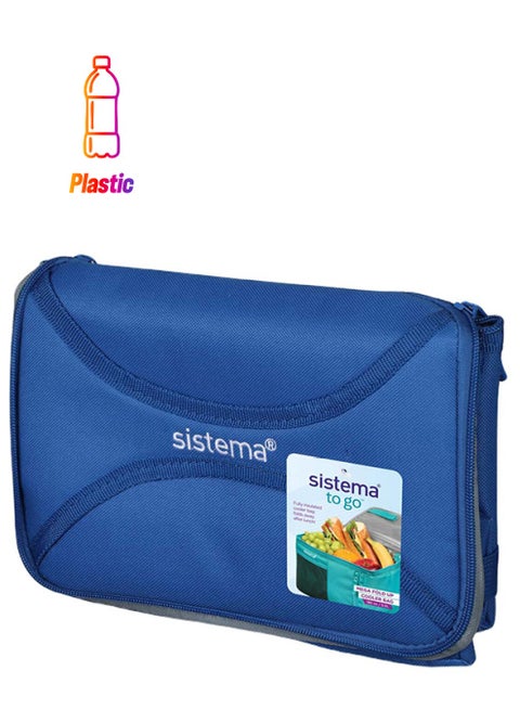 Mega Fold Up Cooler Bag Blue