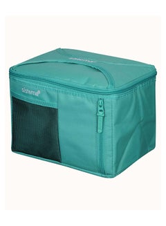 sistema Sistema Mega Fold Up Cooler Bag Teal : Cooling Solution - Spacious - Insulated - Portable and Convenient - Versatile Blue  - Image 4