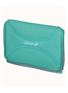 sistema Sistema Mega Fold Up Cooler Bag Teal : Cooling Solution - Spacious - Insulated - Portable and Convenient - Versatile Blue  - Image 3