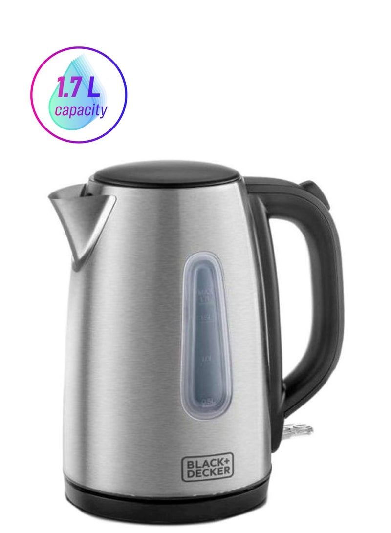 بلاك اند ديكر غلاية كهربائية 1.7 L 2200 W JC450 أسود/ فضي - Image 1