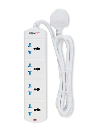 4 Way Power Extension Socket 4W White - pnsku/N29186038A/45/_/1702885447/c50d01e0-bda6-4849-99f0-8b14927302e3