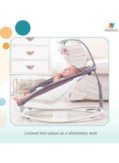 Mastela Baby Rocker Adjustable Chair For Newborn To Toddler With Music - Multicolour  - Image 5