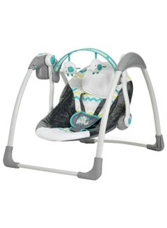 Mastela Baby Automatic Swing With Music, 5 Speeds, 7 Fun Melodies, Breathable Fabric And 2 Plush Toys, Newborn To Toddler, Upto 11 Kg  - Image 4