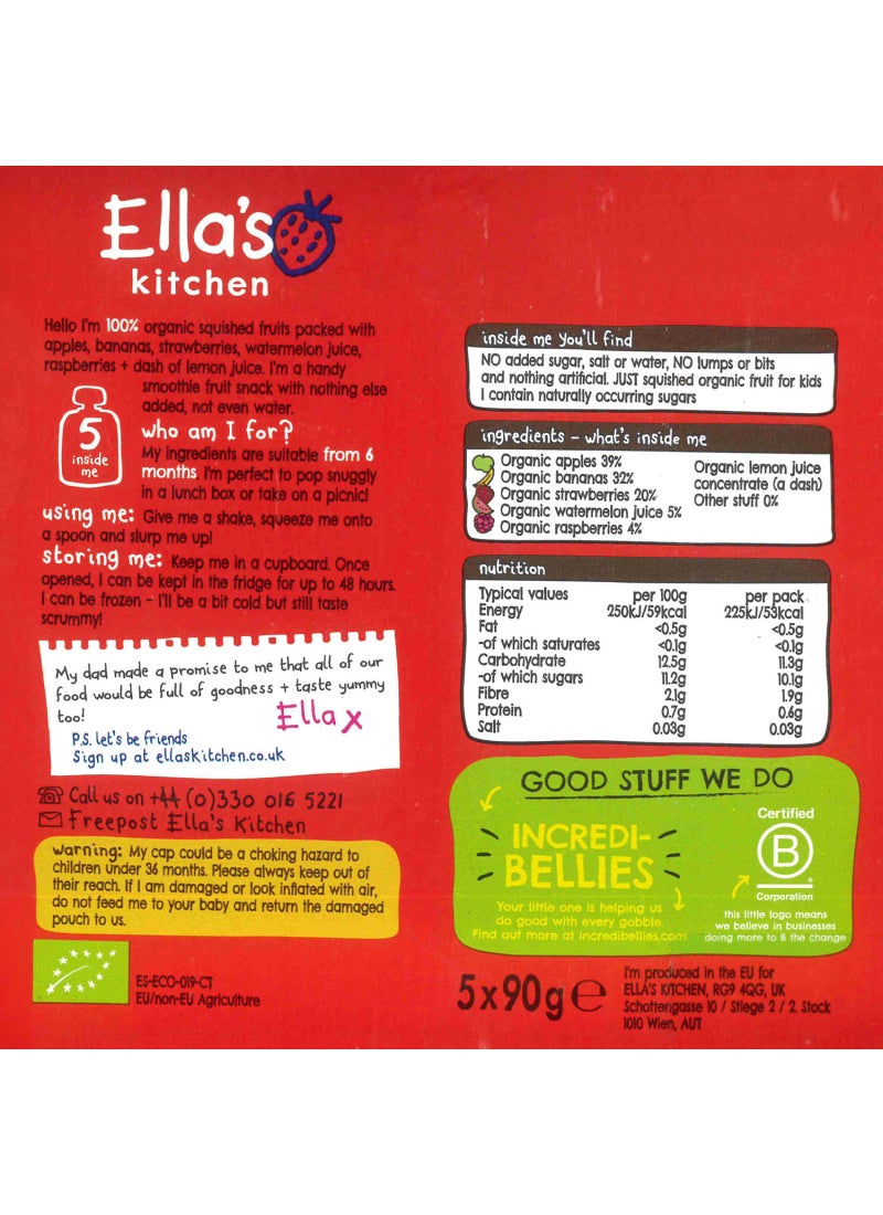 Ella’s kitchen Red One 90grams Pack of 5 - Image 2
