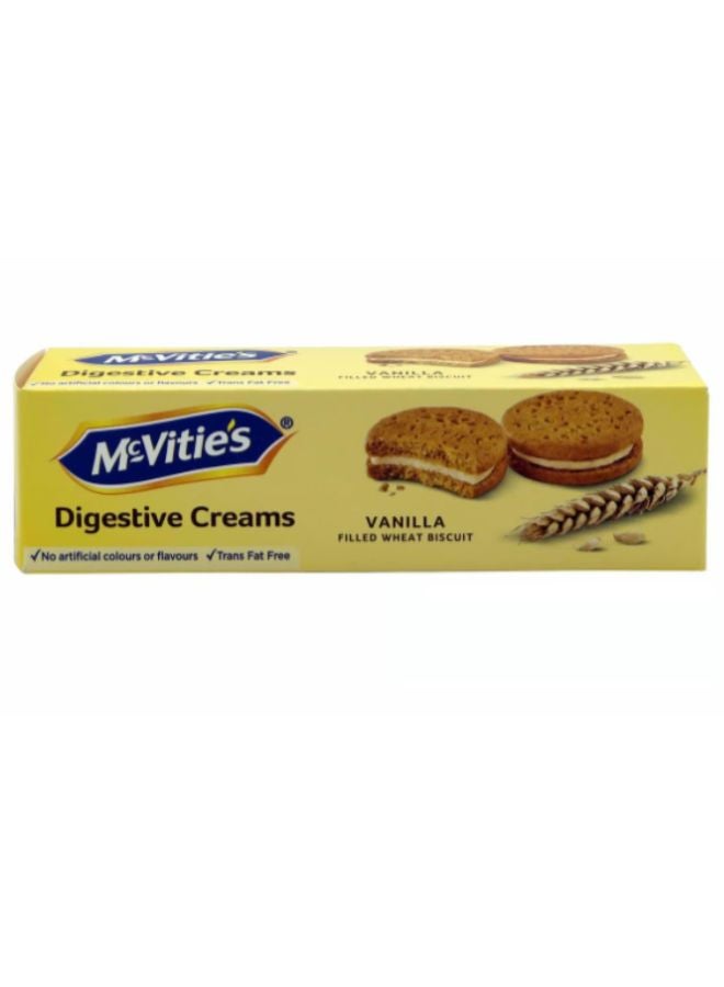 McVitie's Digestive Creams Vanilla Filled Wheat Biscuit 100grams  - Image 1