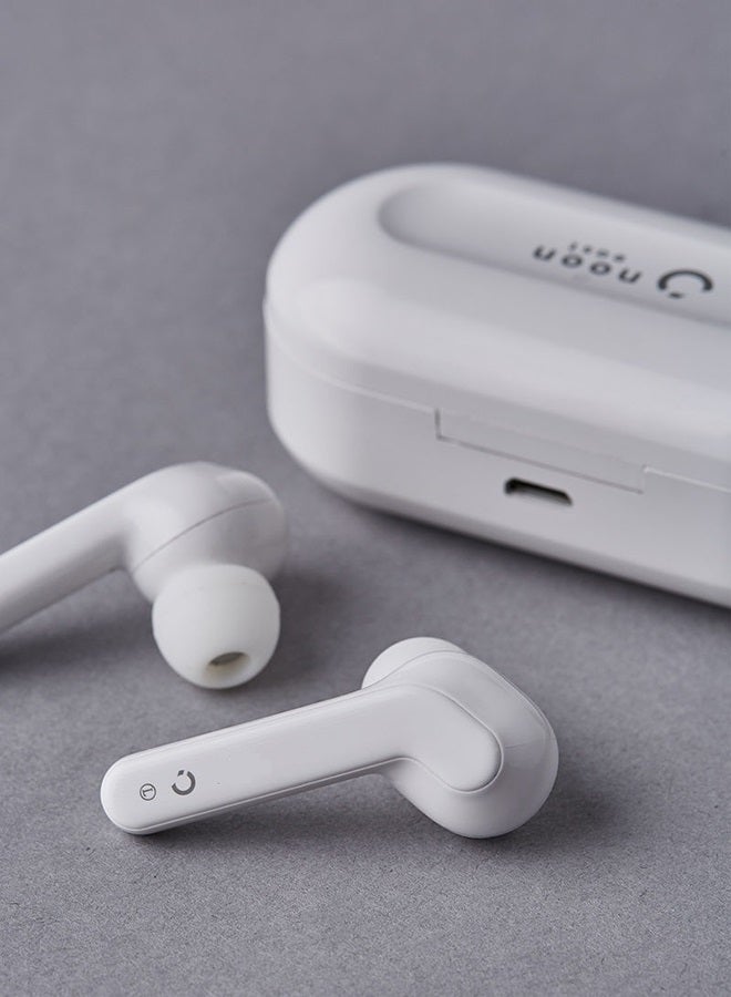 Noon East Humming Buds True Wireless TWS Bluetooth Earphone Earbuds With Touch Keys And Automatic Pairing White price in Saudi Arabia Compare Prices