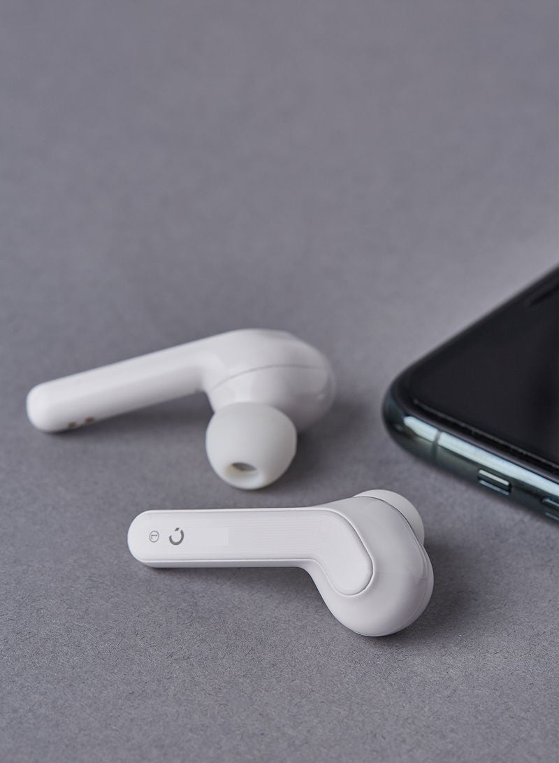 Noon East - Humming Buds True Wireless (TWS) Bluetooth Earphone Earbuds - With Touch Keys And Automatic Pairing White - Image 1