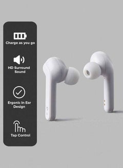 Noon East Humming Buds True Wireless (TWS) Bluetooth Earphone Earbuds - With Touch Keys And Automatic Pairing White  - Image 3