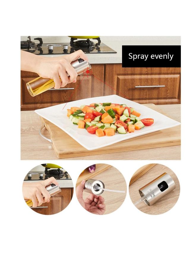 Transparent Oil Spray Bottle Multicolour 100ml - Image 2