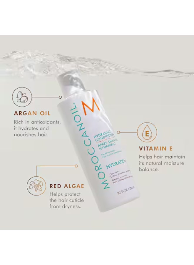 MOROCCANOIL Hydrating Shampoo and Conditioner Set, 250ml Each – Sulfate-Free, Moisturizing Hair Care Duo for Dry Hair 250x2ml - Image 3