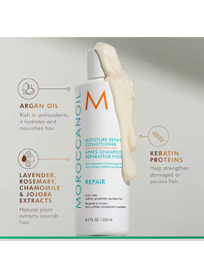 MOROCCANOIL Moisture Repair Shampoo and Conditioner Bundle 250x2ml  - Image 3
