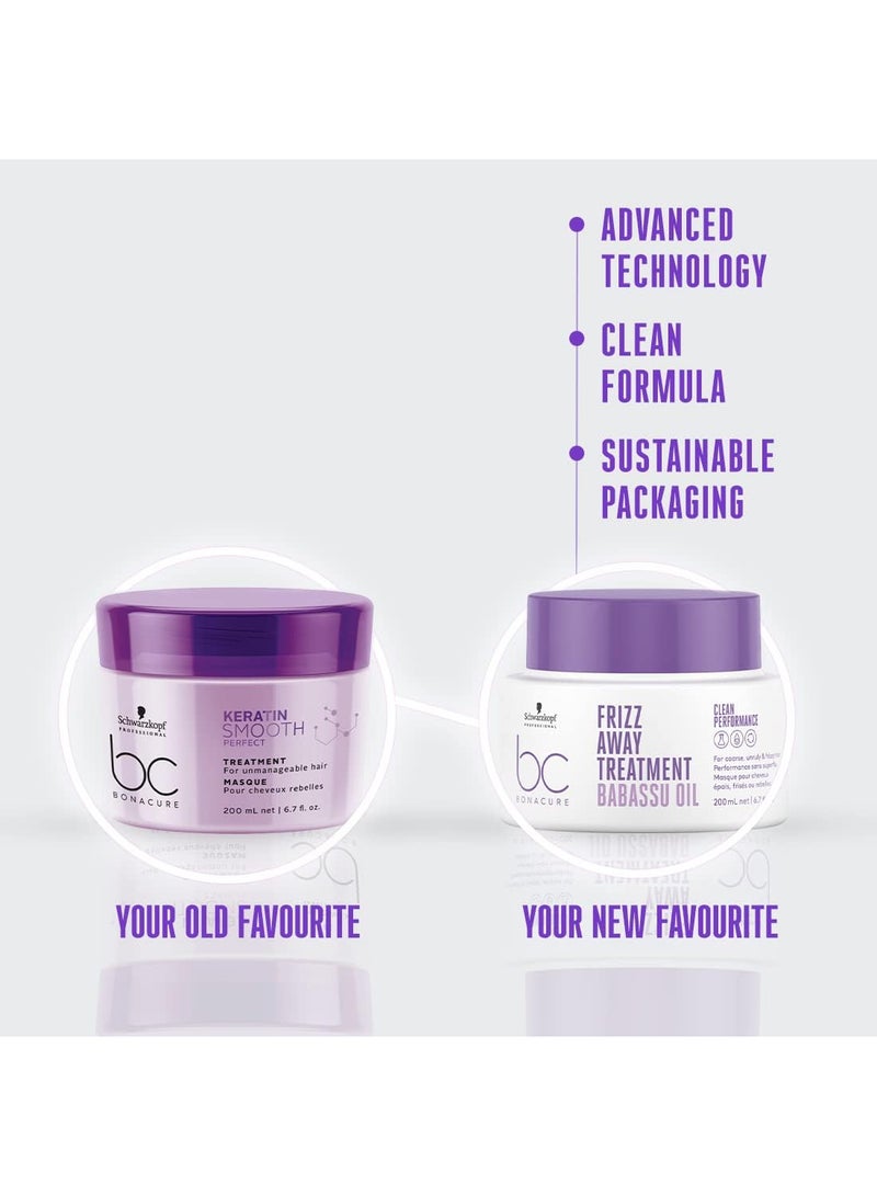 Schwarzkopf Frizz Away Treatment Babassu Oil Purple 200ml - Image 3