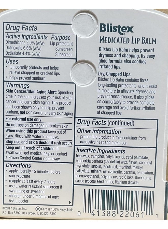 Blistex - Medicated Mint Lip Balm - Image 1