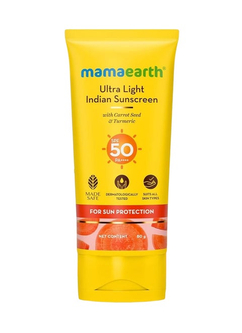 Ultra Light Sunscreen With Carrot Seed Turmeric SPF 50+++ 80grams