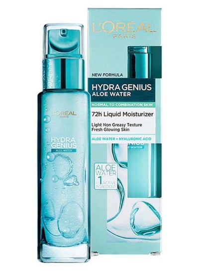 L'OREAL PARIS L'Oréal Paris Hydra Genius Aloe Water 72H Liquid Moisturizer Normal to Combination skin White