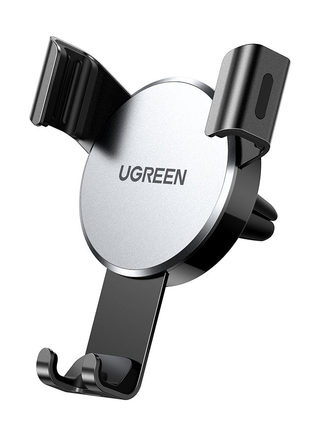 Ugreen Car Phone Holder, Mobile Holder For the Car Air Vent Phone Stand Car Auto Lock Gravity Mobile Phone Mount Ac Vent Car Mount Compatible With iPhone 16/15/14 Series, Galaxy S24/S23 Z Flip 5 4, Xiaomi Grey  - Image 1