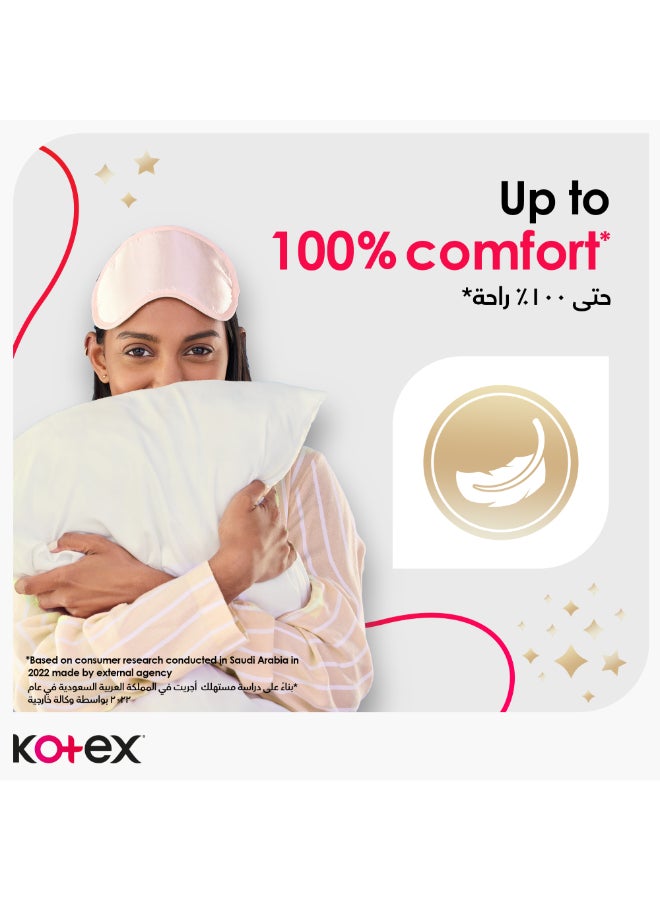 Kotex - Maxi Protect Thick Pads, Overnight Protection Sanitary Pads with Wings, 24 Sanitary Pads 24 Piece - Image 1