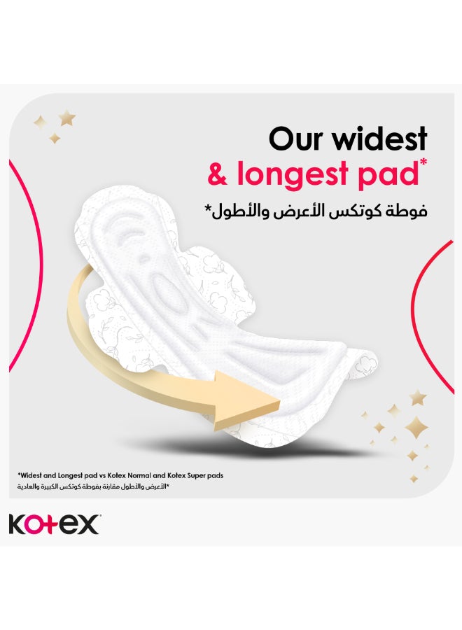 Kotex - Maxi Protect Thick Pads, Overnight Protection Sanitary Pads with Wings, 24 Sanitary Pads 24 Piece - Image 1