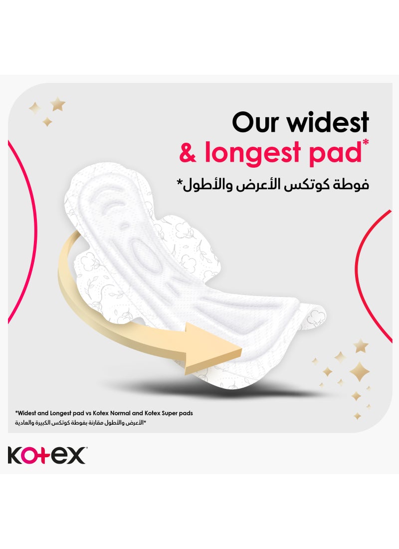 Kotex Maxi Protect Thick Pads, Overnight Protection Sanitary Pads with Wings, 24 Sanitary Pads 24 Piece - Image 4