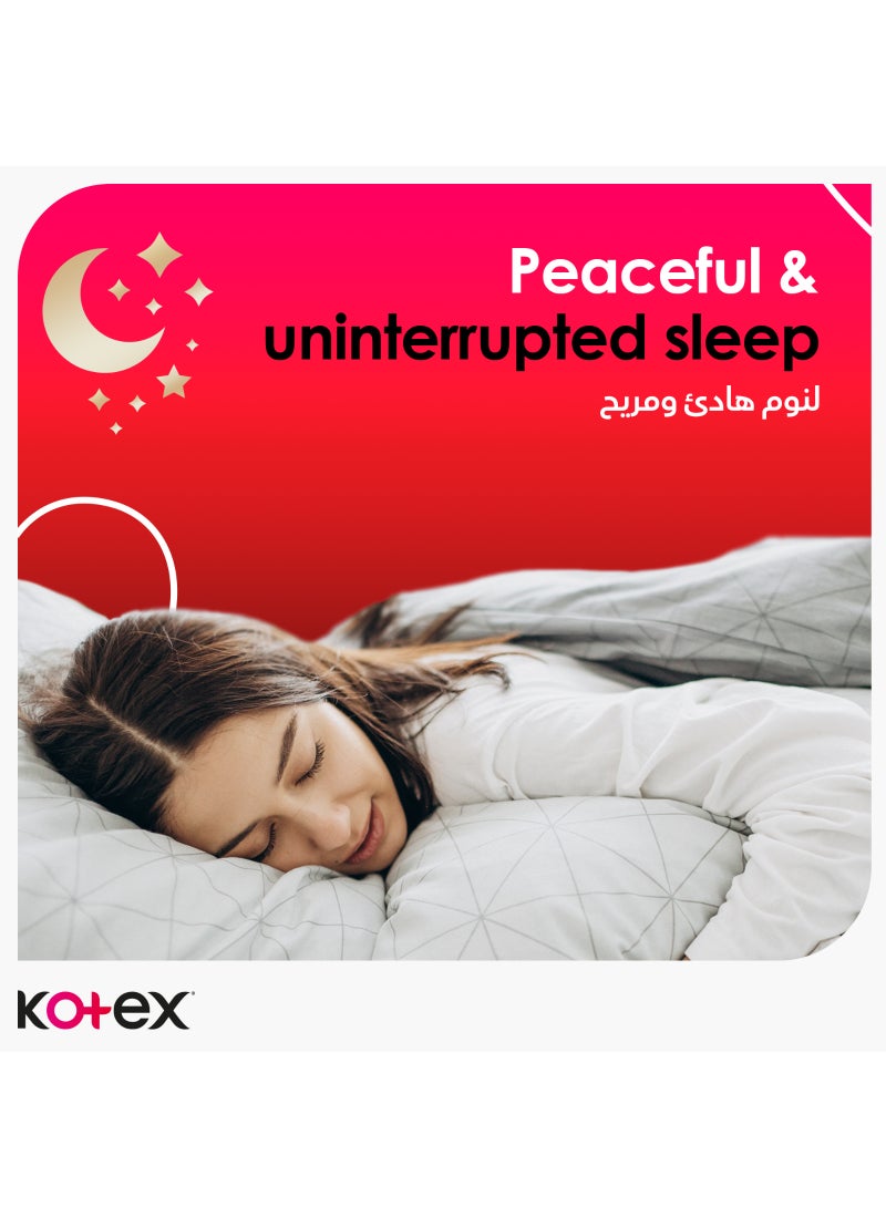 Kotex Maxi Protect Thick Pads, Overnight Protection Sanitary Pads with Wings, 24 Sanitary Pads 24 Piece - Image 3