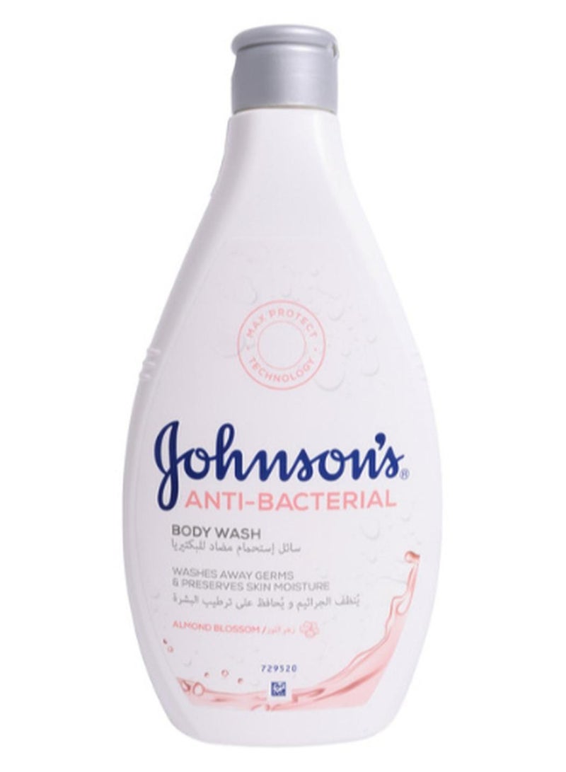 Johnson's Anti-Bacterial Almond Blossom Body Wash Almond Blossom 400ml - Image 1