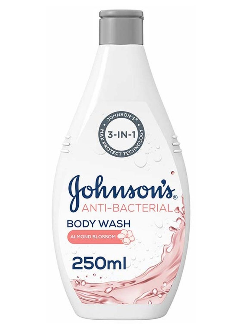 Johnson's JOHNSON’S Body Wash, Anti-Bacterial, Almond Blossom, Almond Blossom 250ml - Image 1