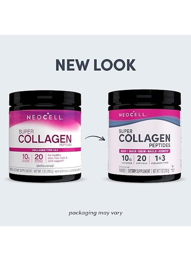NEOCELL - Super Collagen Peptides, Unflavored 7 oz Packaging may vary - Image 1