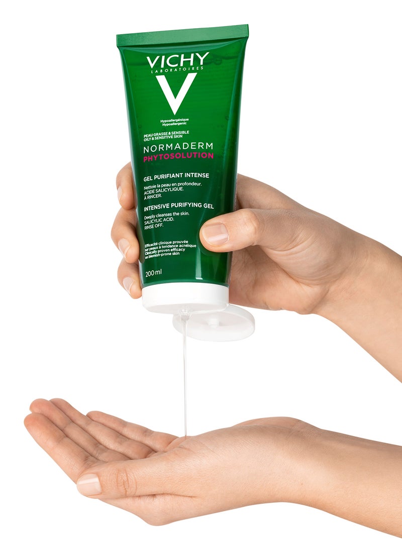 فيشي نورماديرم فيتوسوليوشن جل منظف للبشرة الدهنية المعرضة لحب الشباب بحمض الساليسيليك 200ملليلتر - Image 3