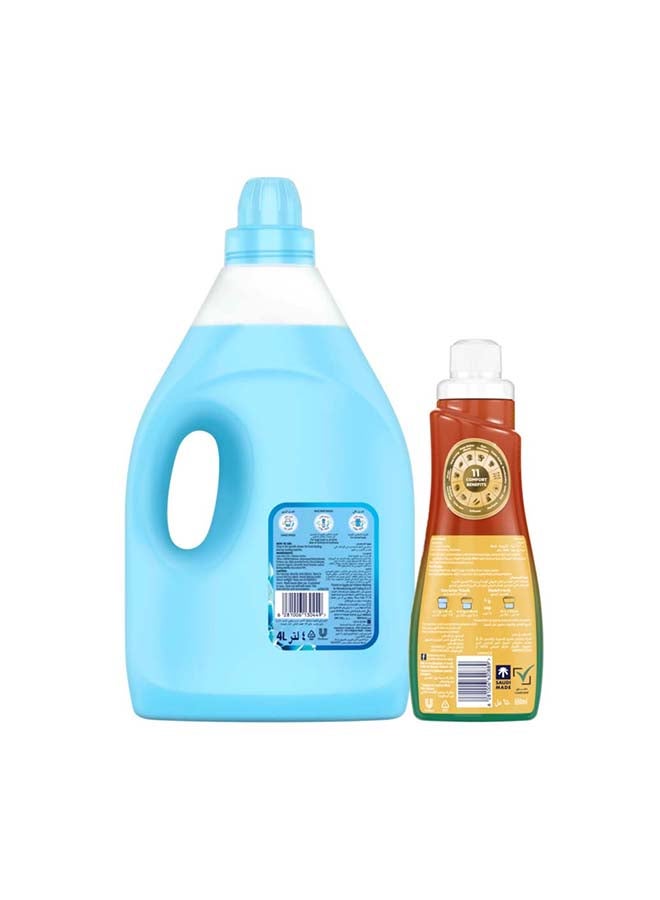 Comfort Spring Dew Dilute Fabric Softner 4L + Concentrate Lily Musk & Caramel 650ml Combo 4L+650ml - Image 3