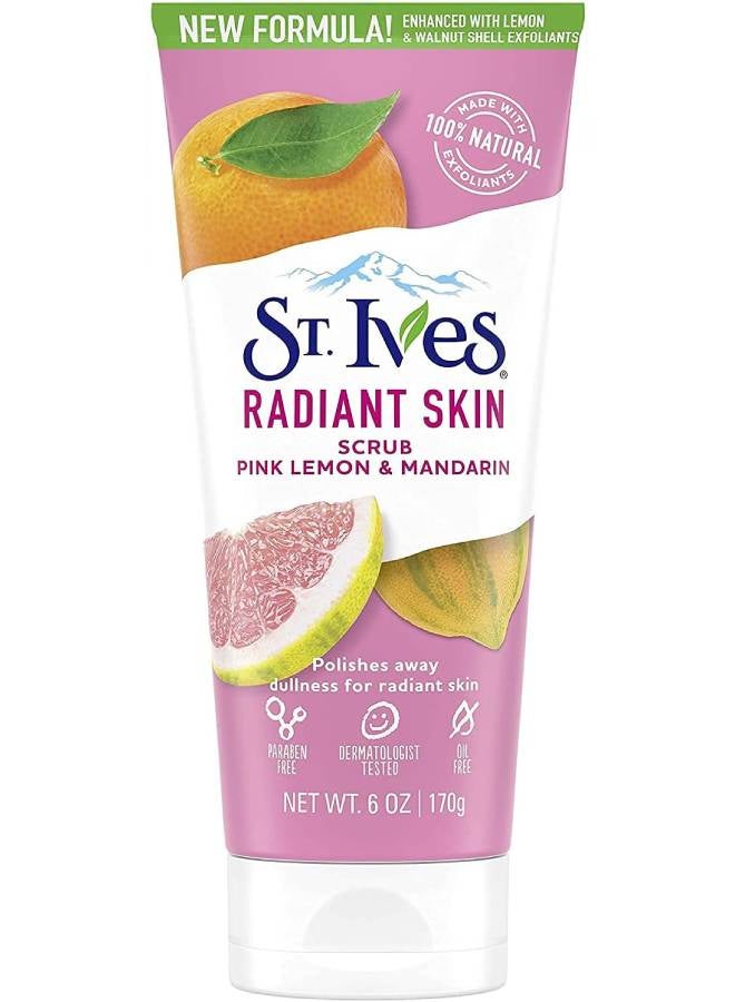 ST. Ives Radiant Skin Face Scrub, Pink Lemon and Mandarin Orange- 170g 170grams - Image 1