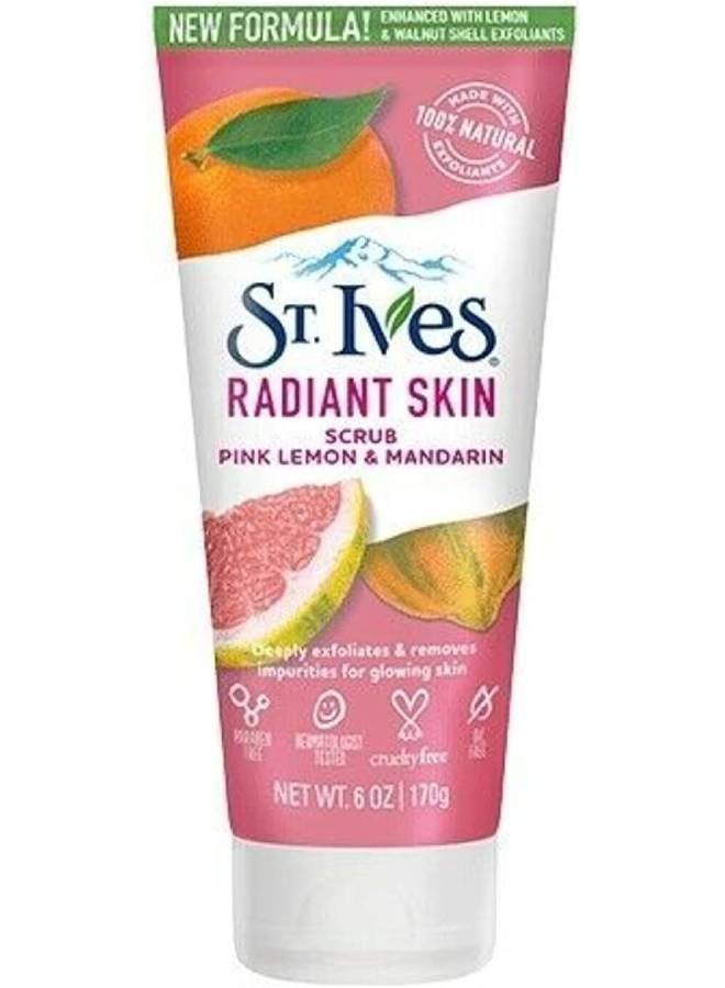 ST. Ives Radiant Skin Face Scrub, Pink Lemon and Mandarin Orange- 170g 170grams - Image 2