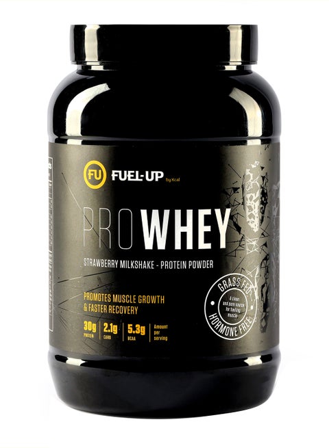 Pro Whey- Strawberry Milkshake Flavour, Whey Protein Powder,30G Protein, 2.1G Carb And 5.3G Bcaas Per Serving, 28Servings,2Lbs(907G)