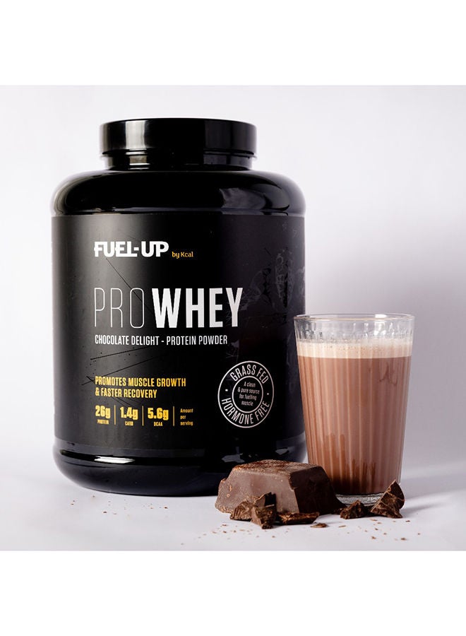PROWHEY - Grass Fed and Hormone Free Whey Protein - 26g of protein per serving - Chocolate Delight - 5lb 