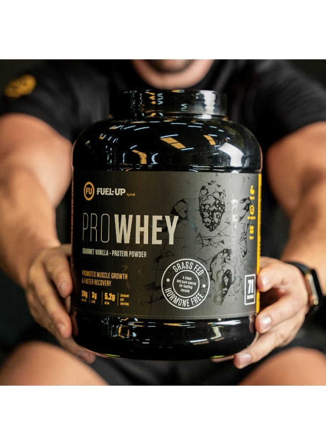 Pro Whey- Gourmet Vanilla Flavour, Whey Protein Powder,30G Protein,2.1G Carb And 5.3G Bcaas Per Serving, 71 Servings, 5Lbs (2.2Kg)