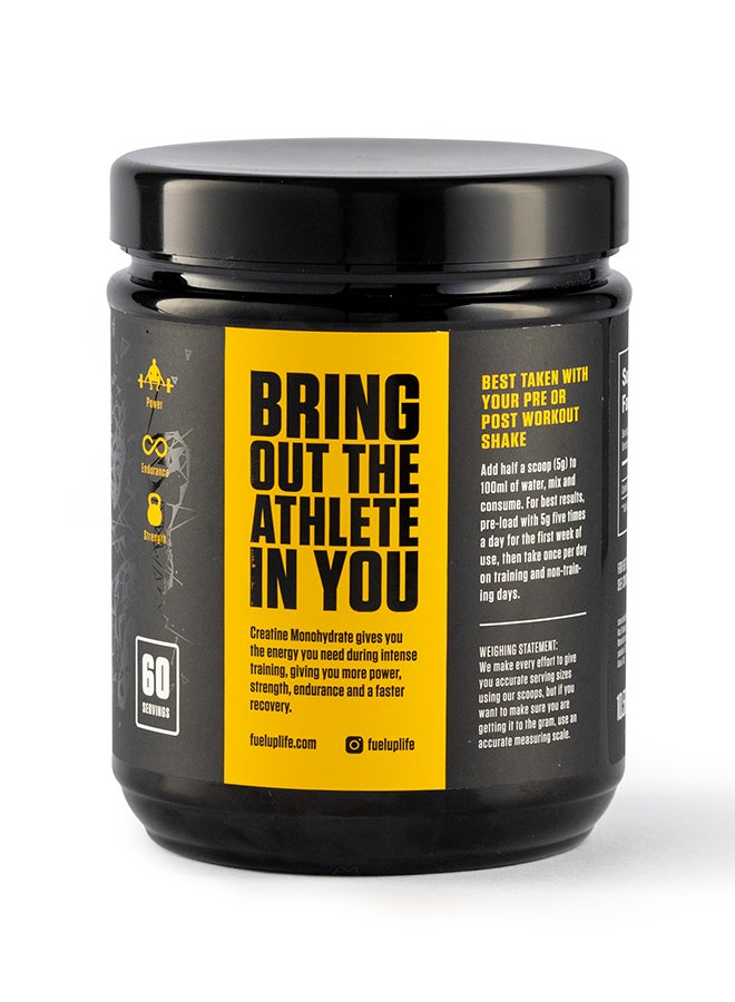 Fuel-Up By Kcal Unflavoured Creatine Monohydrate Powder 300g 60 Servings