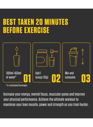 Pre Workout, Watermelon Flavor - Energy Boost, Focus & Endurance - 1.8G Beta Alanine, 1.5G Citrulline, 180Mg Caffeine, 300G - 30 Servings - view 4