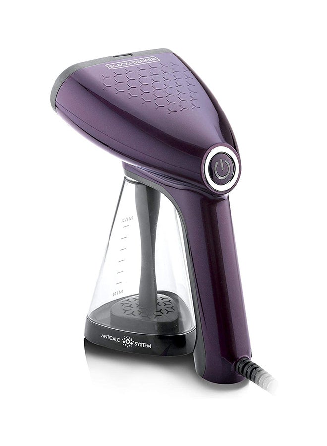 BLACK+DECKER Handheld Portable Garment Steamer With Auto Shut-Off 0.26 L 1500 W HST1500-B5 Purple/Black/Clear - Image 3