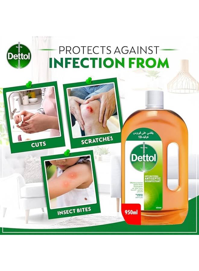 Dettol - Anti-Bacterial Antiseptic Disinfectant Liquid 950ml - Image 1